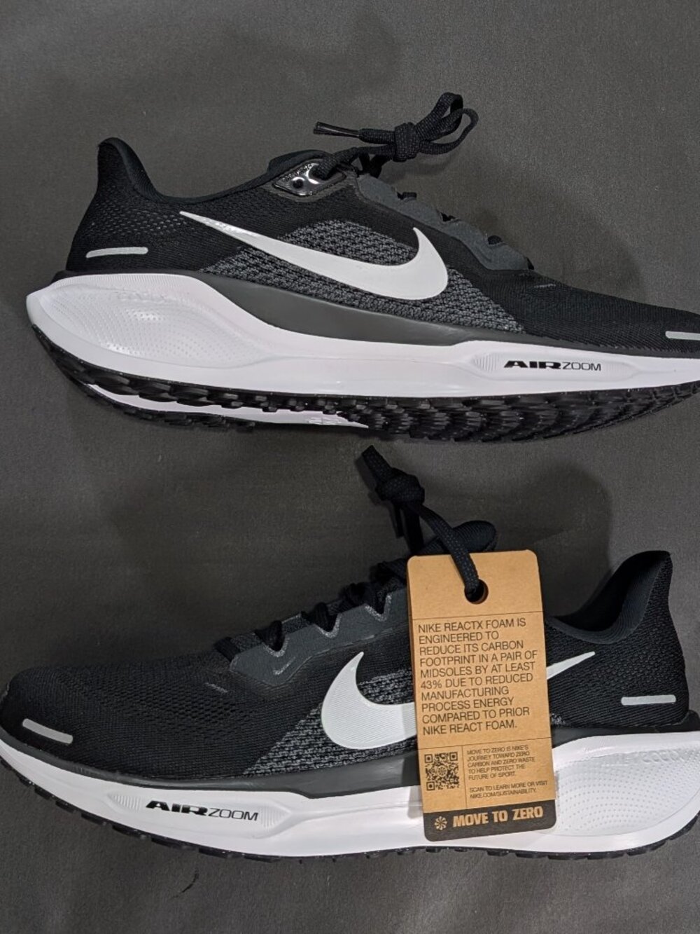 Nike Air Zoom Pegasus 41 Black White Grey FD2722-002 Men's Size 10 New Running